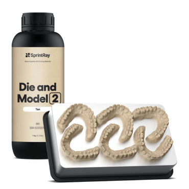 SprintRay Die and Model 2 Tan
