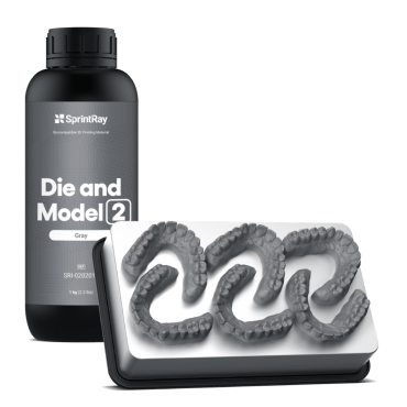 SprintRay Die and Model 2 Gray